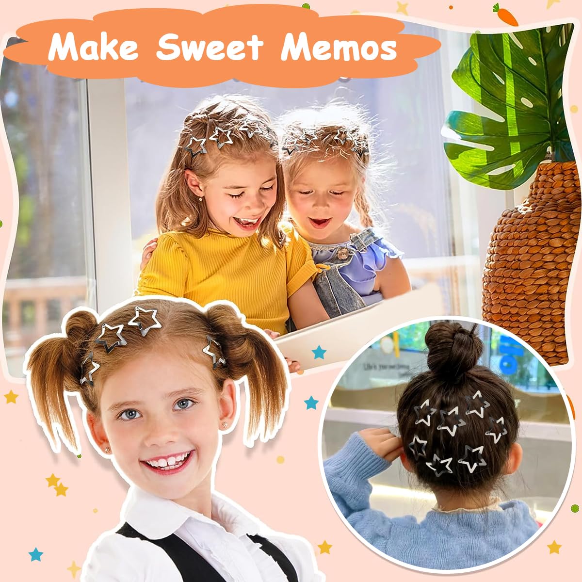 PALAY 30pcs Hair Clips for Girls Kids Color Y2K Stars Barrettes Cute Hair Clips for Women Teen Girls, Fashion Bangs Clip Hair Accessories PALAY 30pcs Hair Clips for Girls Kids Color Y2K Stars Barrettes Cute Hair Clips for Women Teen Girls, Fashion Bangs Clip Hair Accessories
